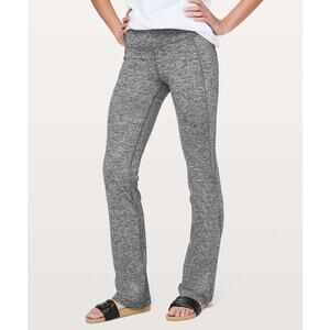 Lululemon Groove Pant Bootcut 32" Heathered Black Size 2
